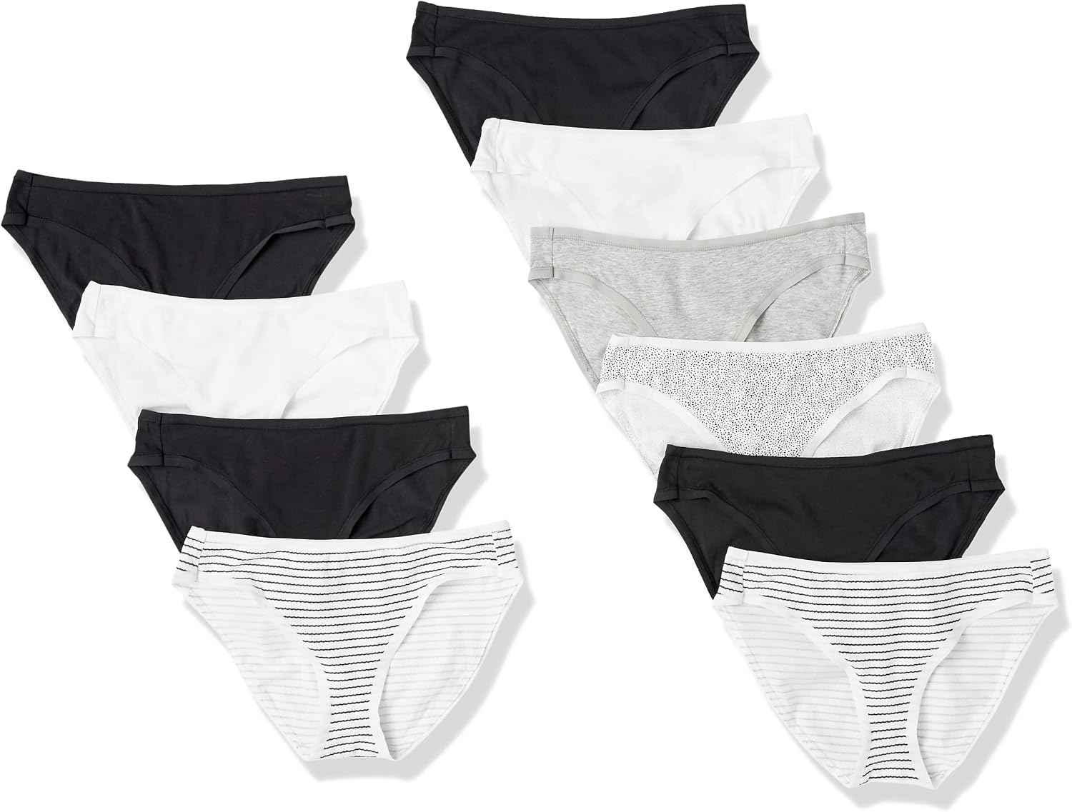 Amazon Essentials Women's Cotton Spandex Bikini Brief Underwear (Available in Plus Size)
