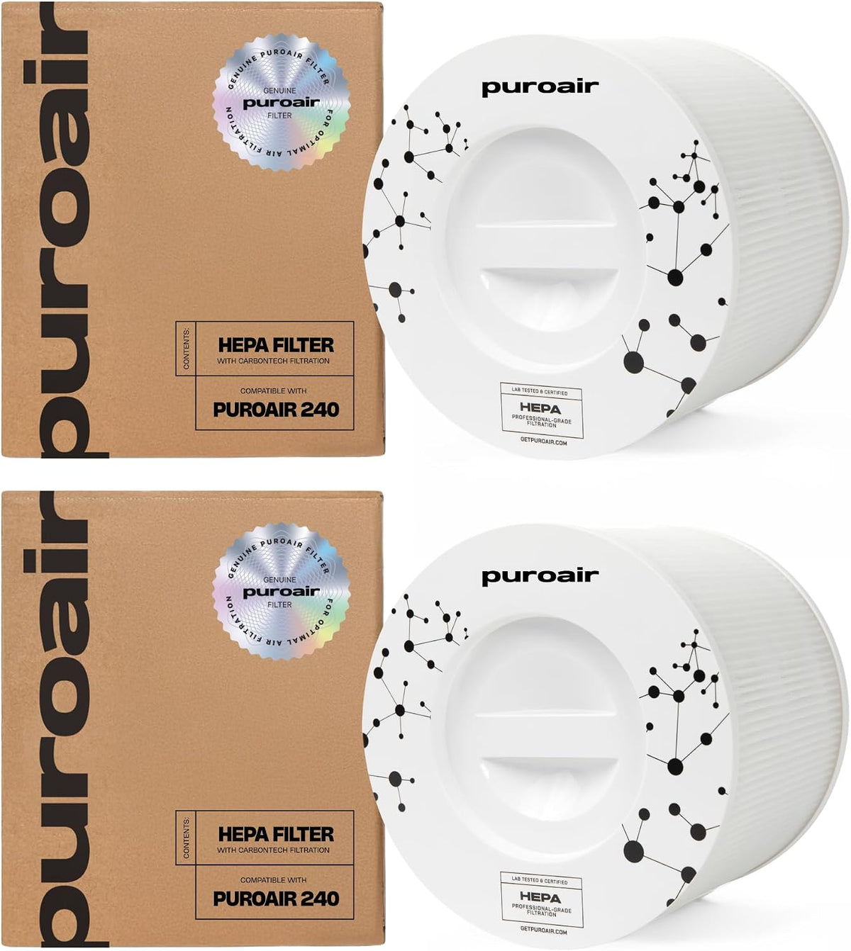 PuroAir 240 Replacement Filter - Genuine 240 Filter Replacement (2PK)