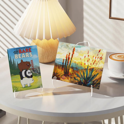 5 Pack Acrylic Display Stand, Plate Stand for Display, Easel Stand
