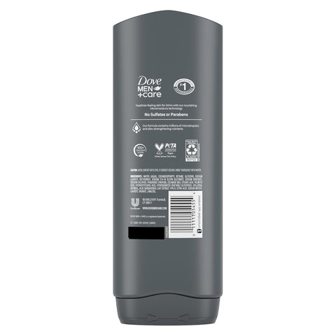 DOVE MEN + CARE Body Wash For Hydrated, Smooth Skin, 4 Count, 18 fl oz | Helps leave skin feeling hydrated and smooth after every shower.