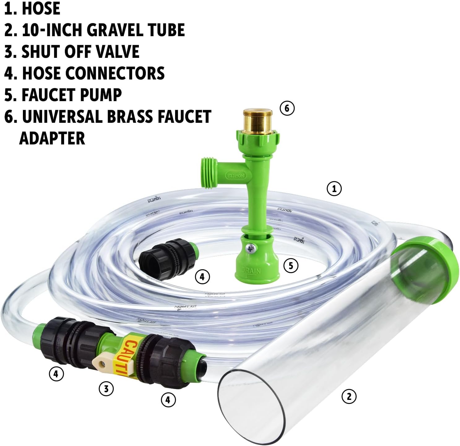 Python No Spill Clean and Fill Aquarium Maintenance System, Gravel Cleaner and Water Changer, 50 Foot