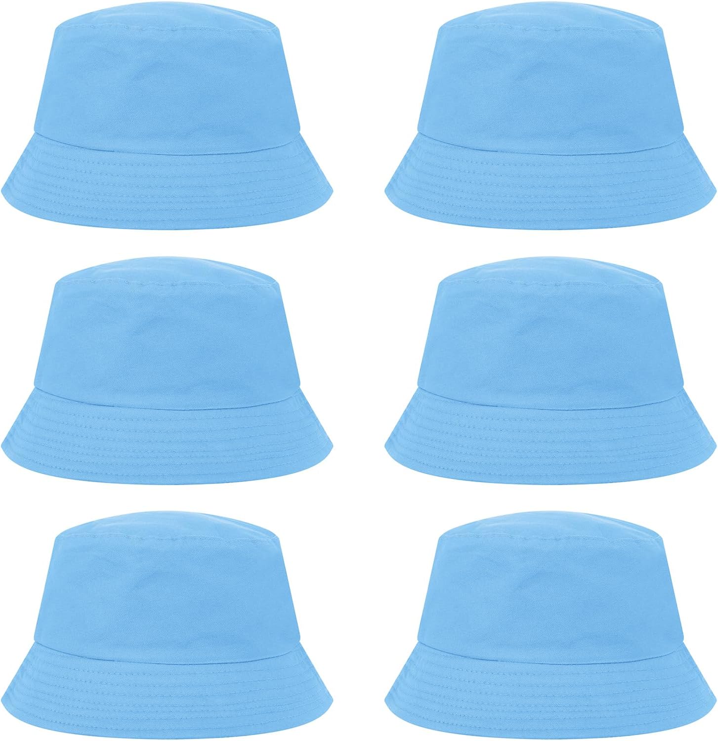 TOPTIE Bucket Hat 6 Pack, Packable Summer Hats for Men Women