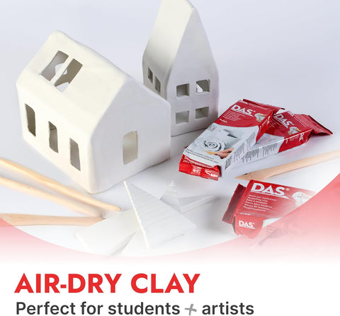 DAS Modeling Clay Air Hardening, White, 2.2lb, 1 Count