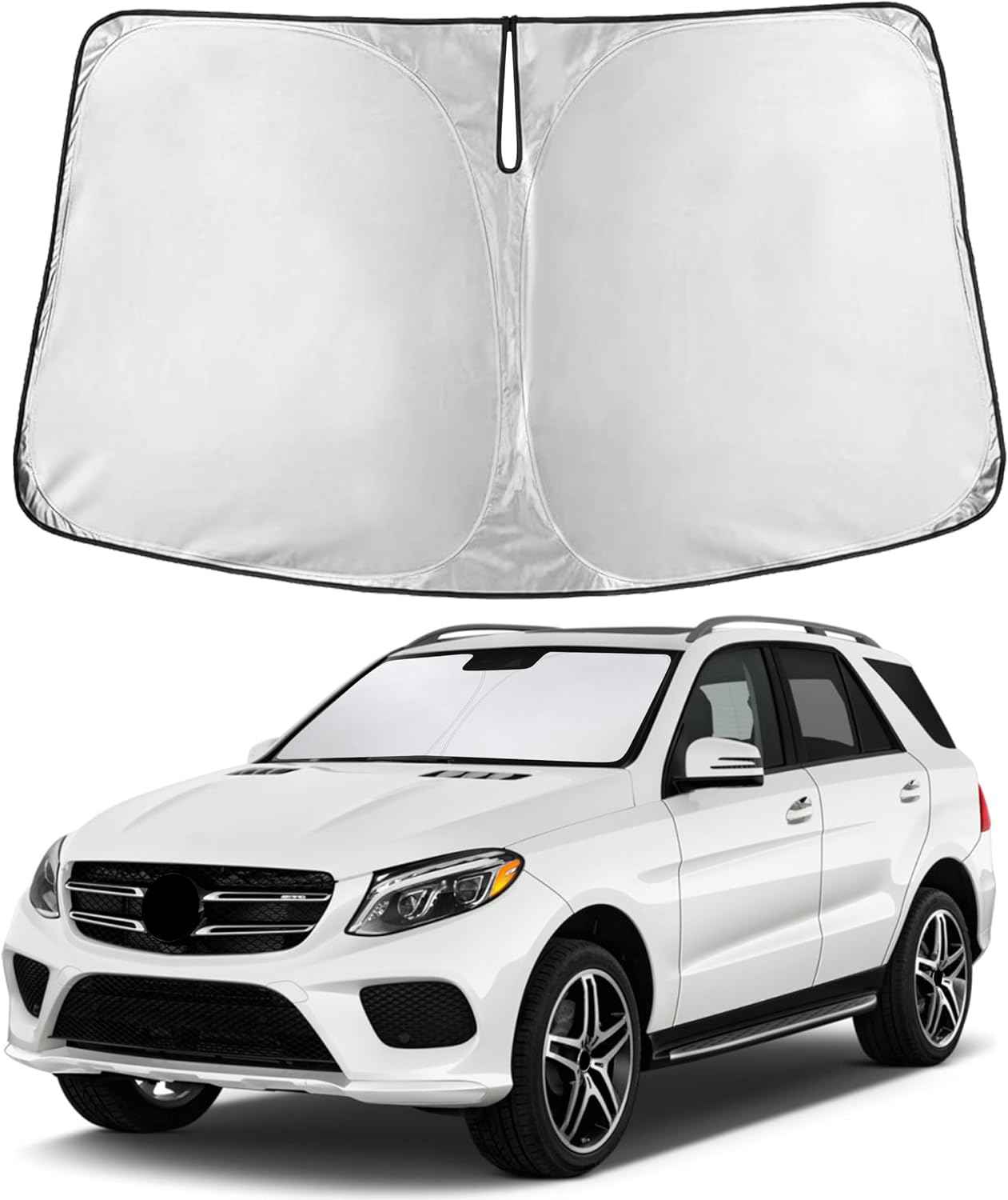 EcoNour Windshield Sunshade Compatible for MercedesBenz GLE Class 2012-2019
