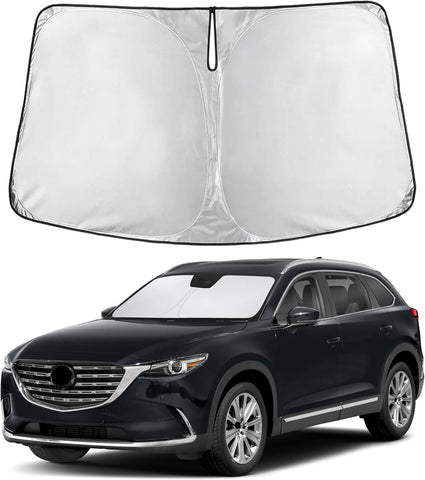 EcoNour Windshield Sunshade Compatible for Mazda CX-9 2016-2024 2025 2026