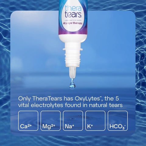 TheraTears Dry Eye Drops, Lubricating, 1 Fl Oz, 2 Pack
