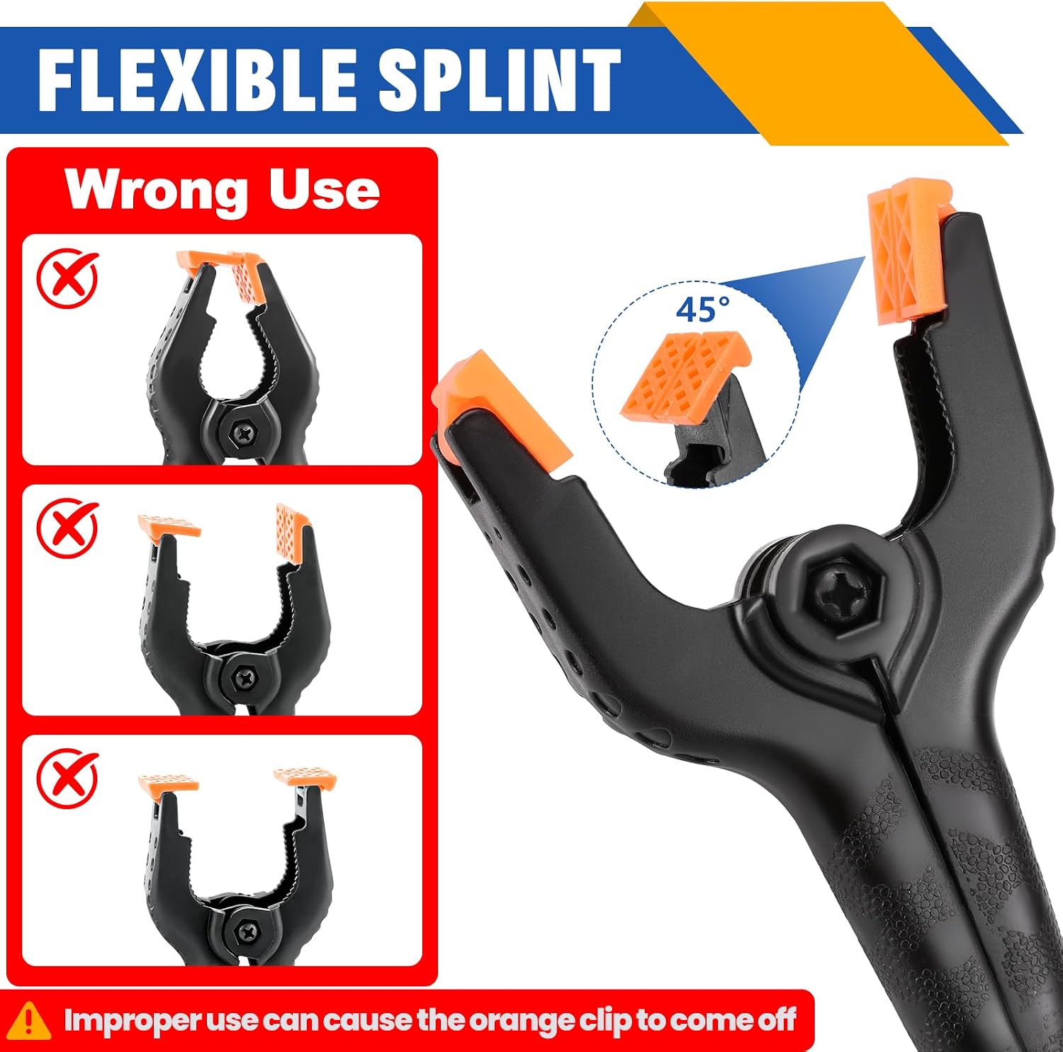 24 Pack 3.5 inch Plastic Spring Clamps, Backdrop Clips