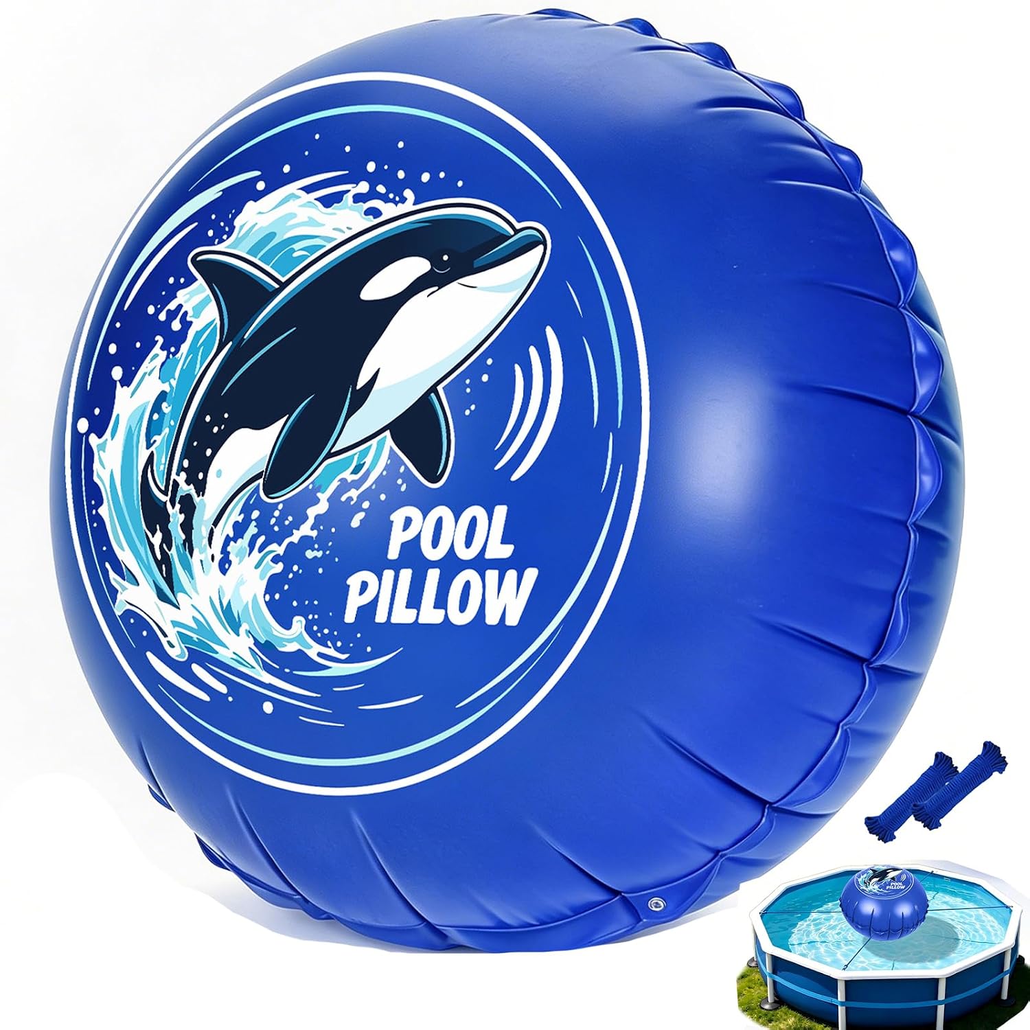 Pool Pillow for Closing Winter Above Ground, Oursieez 4Ft Pool Cover Pillow