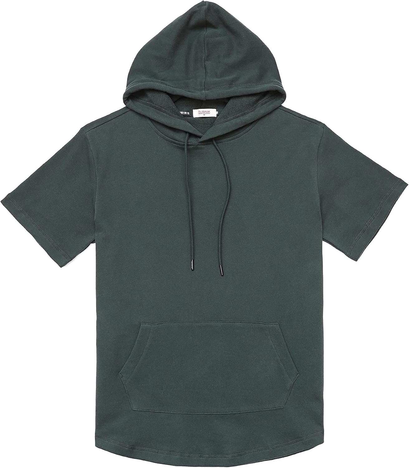 Dubinik®Short Sleeve Hoodie Lightweight Soft Cotton Moisture Wicking Kangaroo Pocket Short Sleeve Hoodie For Men
