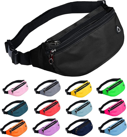 Fanny Packs for Men and Women Water-Repellent Sports Waist Pack Bag