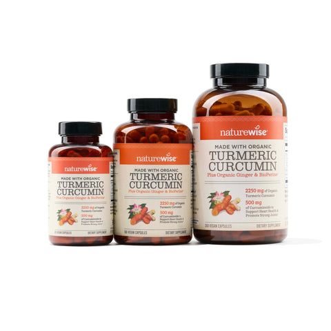 NatureWise Curcumin Turmeric 2250mg - 95% Curcuminoids & BioPerine Black Pepper Extract for Advanced Absorption - Daily Joint and Immune Health Support - Vegan, Non-GMO, 360 Count[120-Day Supply]