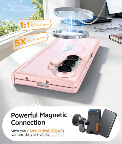 FNTCASE for Samsung Galaxy Z Fold 7 Case, Hinge Protection, Fit for Magsafe