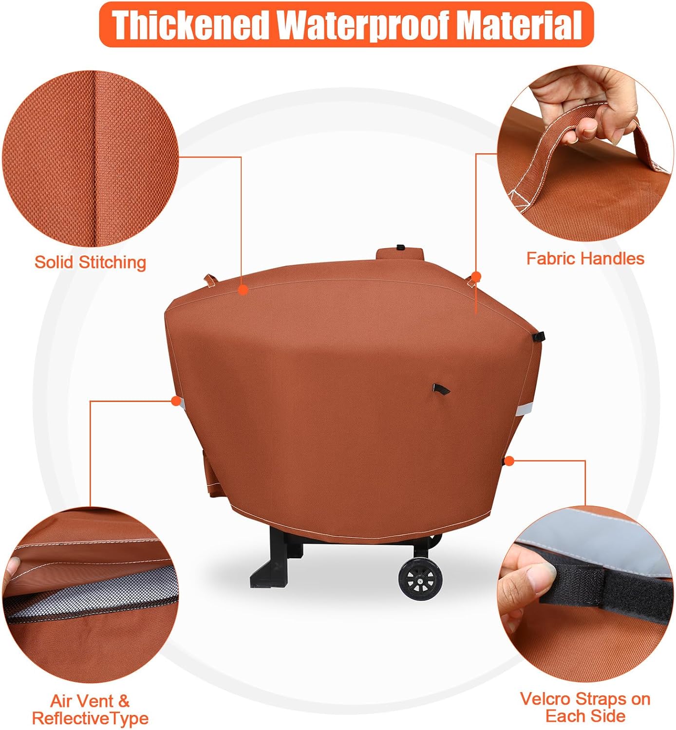QuliMetal Pellet Grill Cover for Camp Chef DLX 24,Woodwind 24