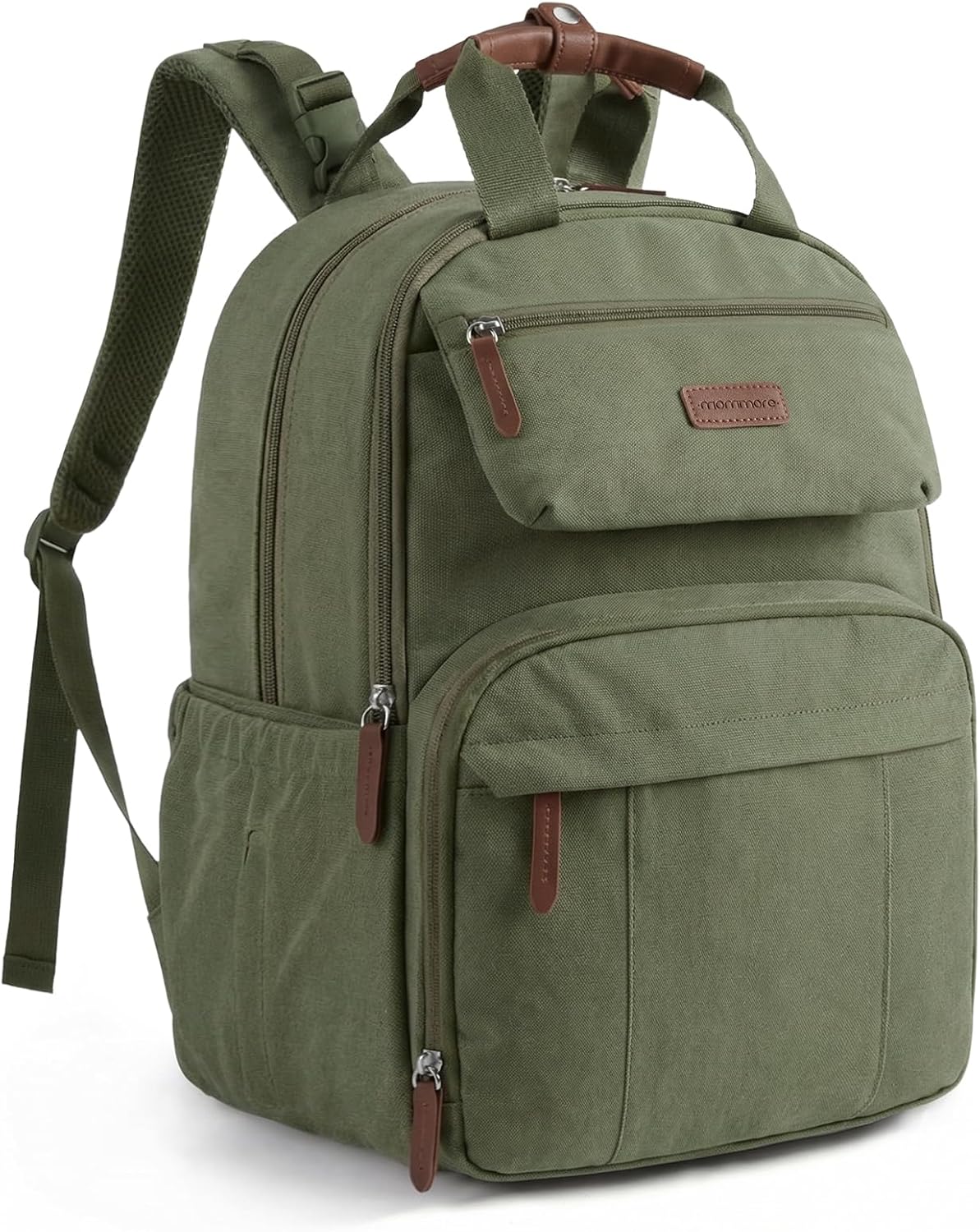 mommore Diaper Bag Backpack Travel Baby Bag with Changing Pad for Mom Dad