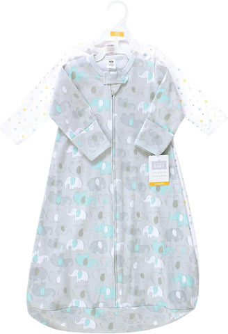 Hudson Baby Unisex Baby Cotton Long-Sleeve Wearable Sleeping Bag, Sack, Blanket