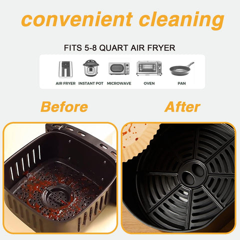 Ailun 100PCS Air Fryer Paper Liners 8 Inch,for 5-8 QT Air Fryer