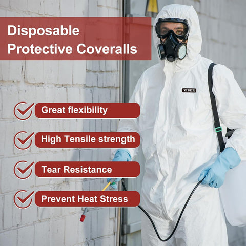 Hazmat Suits Disposable, Paint & Painter Suit, Disposable Coveralls