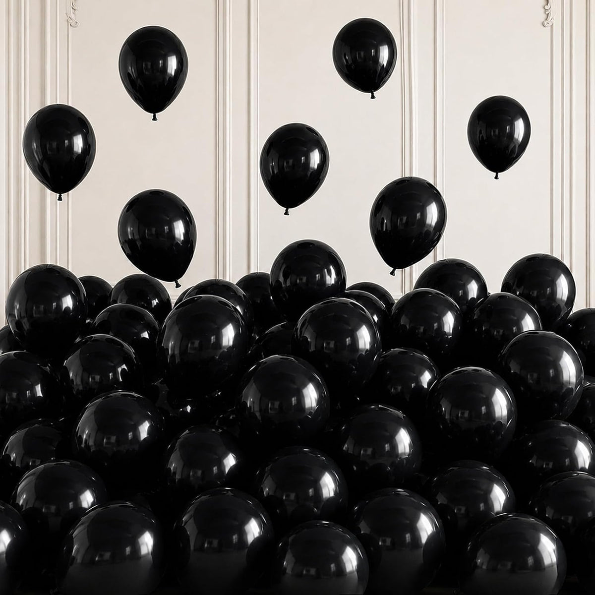 Togvu Black Balloons, 50Pack 5 Inch Small Mini Black Latex Party Balloons