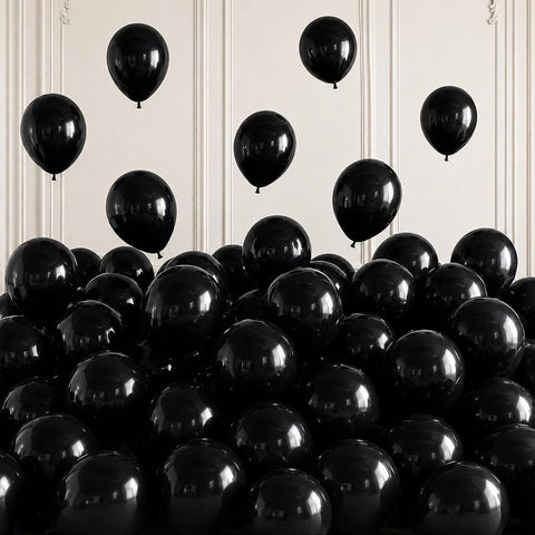 Togvu Black Balloons, 50Pack 5 Inch Small Mini Black Latex Party Balloons