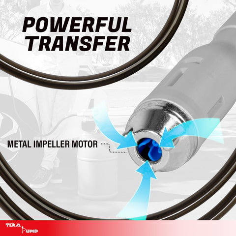 TERA PUMP 2nd Gen Gas Can Fuel Transfer Pump, Auto-Stop