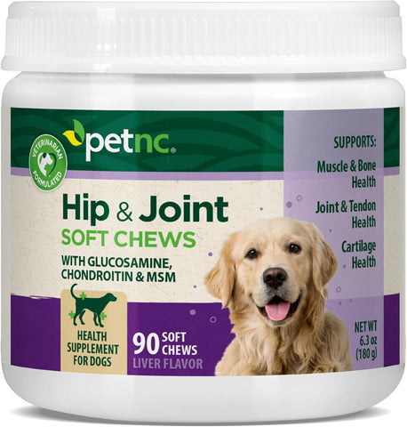 PetNC Natural Care Hip and Joint Soft Chews for Dogs, 90 Count - 27591