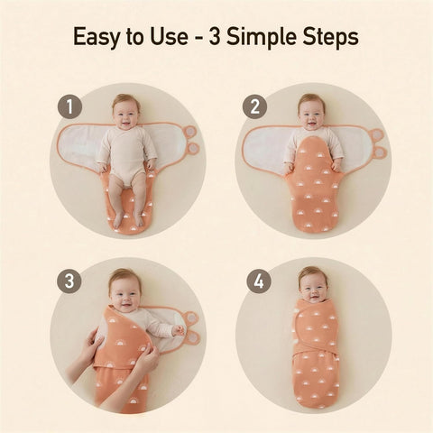 GLLQUEN BABY Swaddles for Newborns 0-3 Months, Adjustable & Easy Fastener