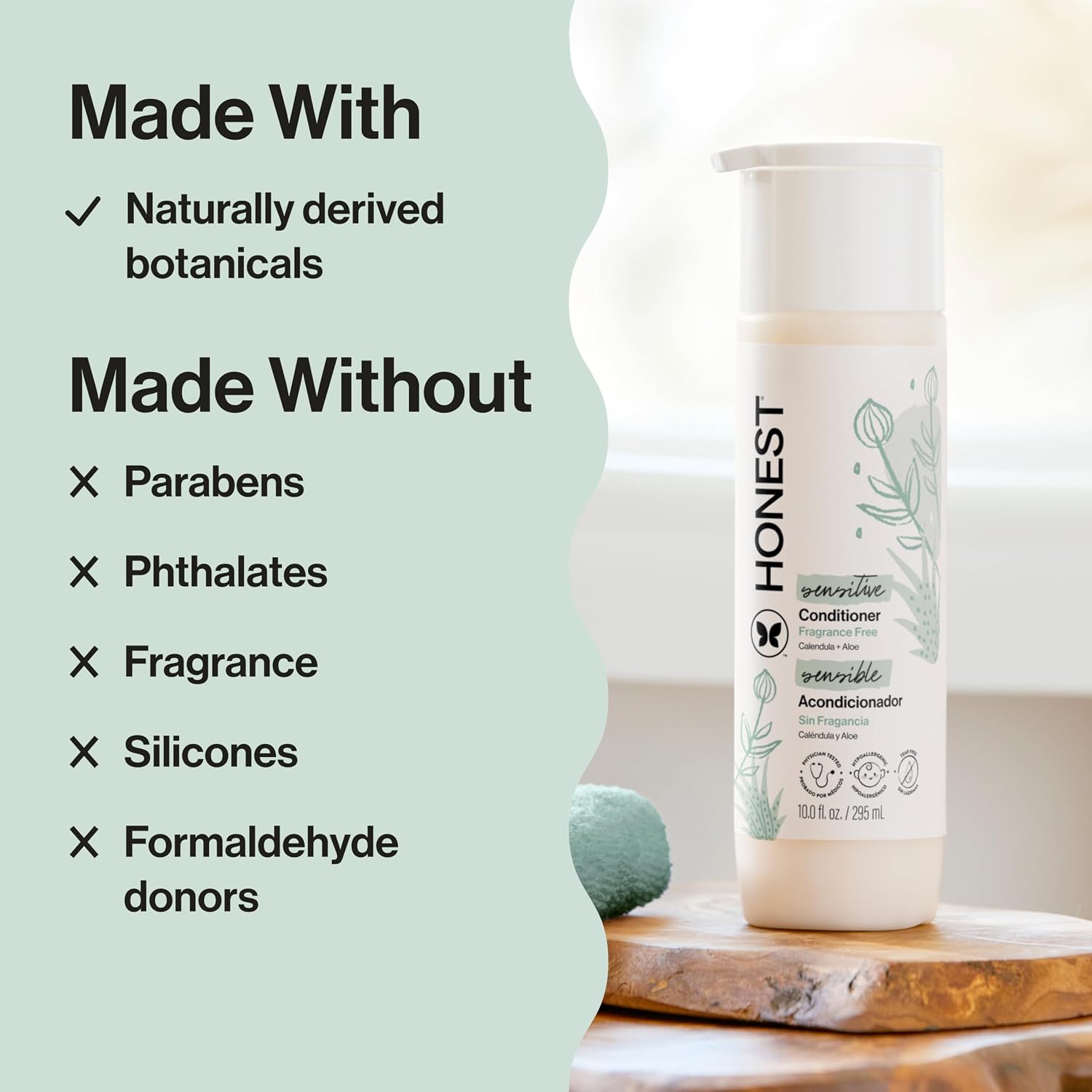 The Honest Company Conditioner, Hypoallergenic, Fragrance-Free, 10 fl oz