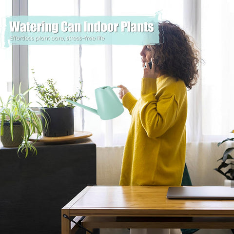 1.8L Watering Can, Small Watering Can for Indoor Plants with Long Spout