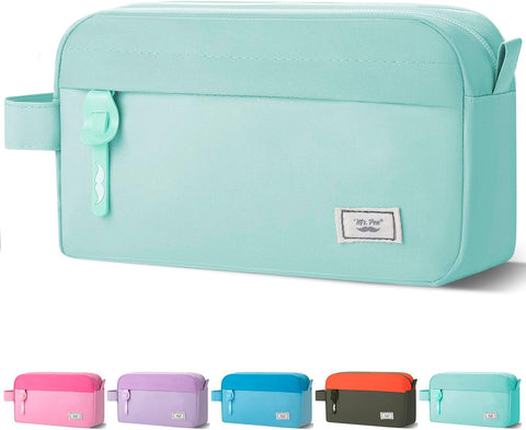 Mr. Pen- High Capacity Pencil Case, Large Pencil Pouch with 3 Compartments and 2 Pockets, Large Pencil Bag with Smooth Zipper, Cute Pencil Case Pouch Organizer, School Supplies for Teens