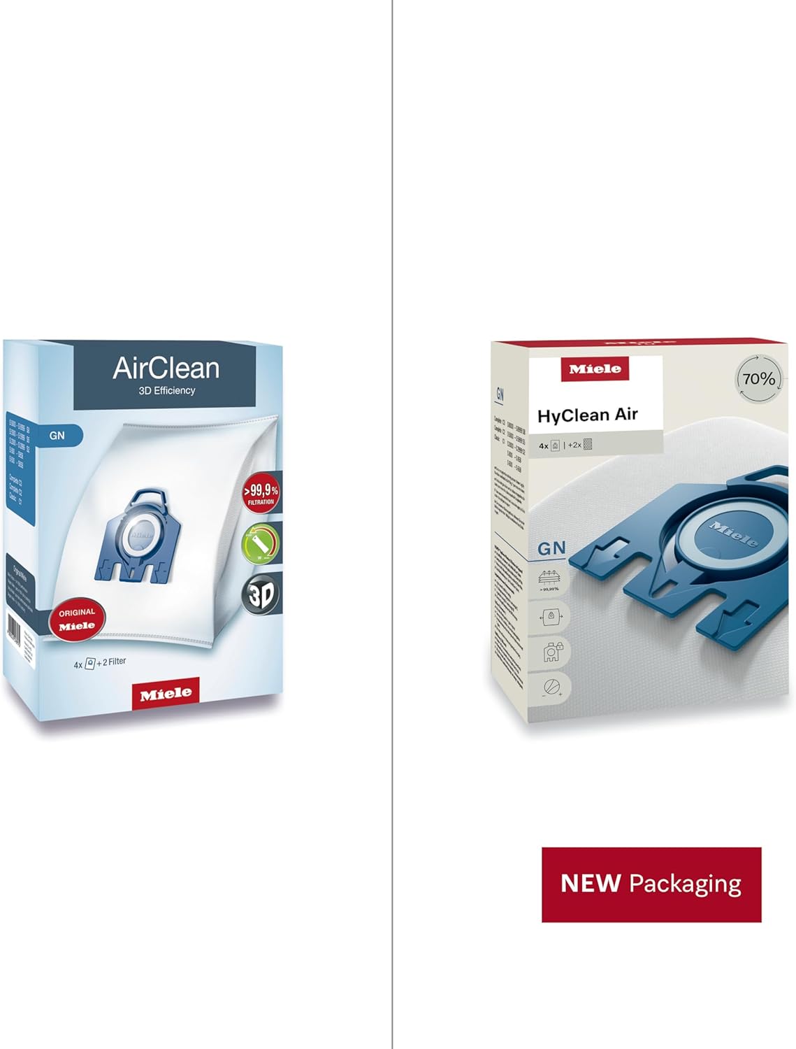 Miele GN Vacuum Cleaner Bags, 4-Pack for Select Miele Vacuums