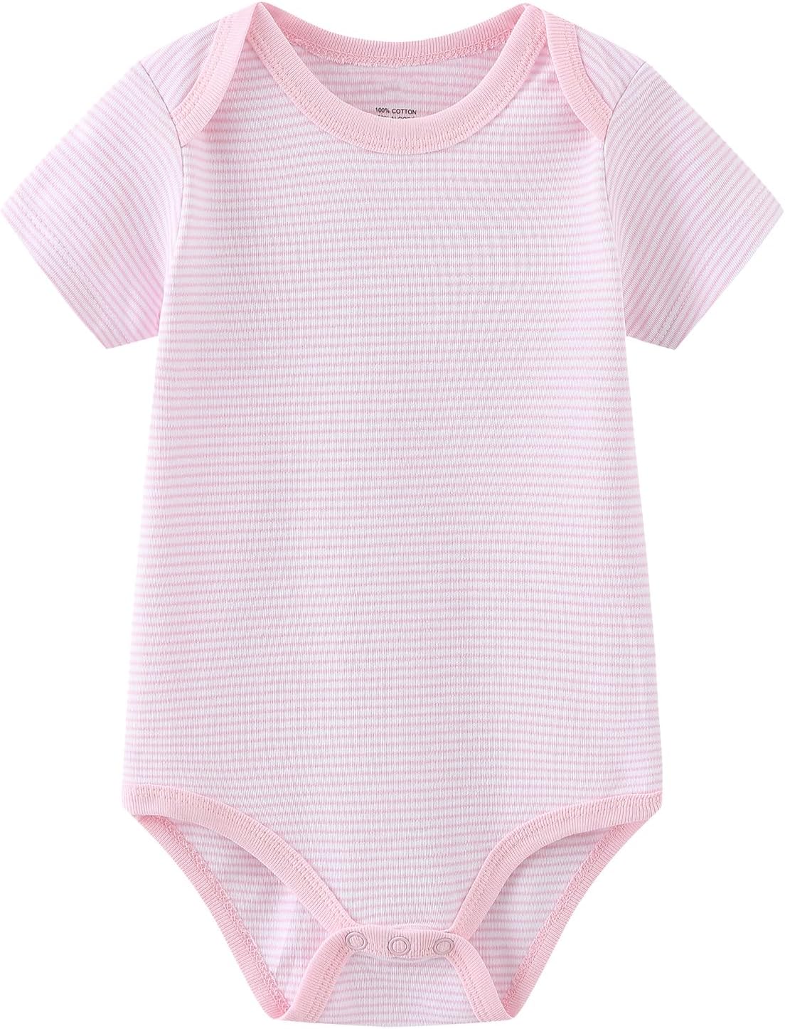 Ruliby Baby Bodysuit and Pant Set 10-pcs Cotton Soft Newborn Clothes Outfit