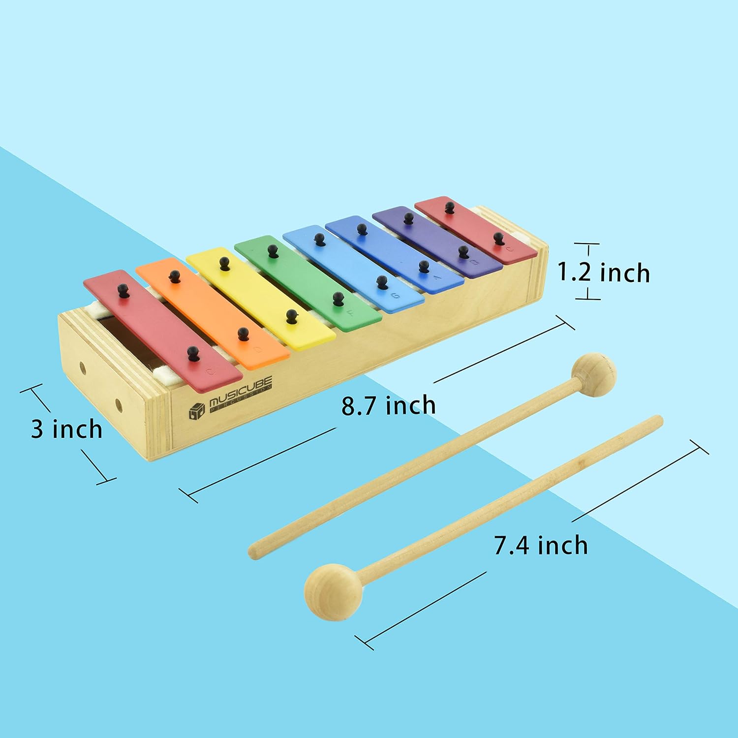 Xylophone for Kids Wood Xylophone with Mallets Orff Music Instrument for Educational& Preschool Learning Baby Percussion Kit with Professional Tuning for Toddlers Gift Choice for Children age
