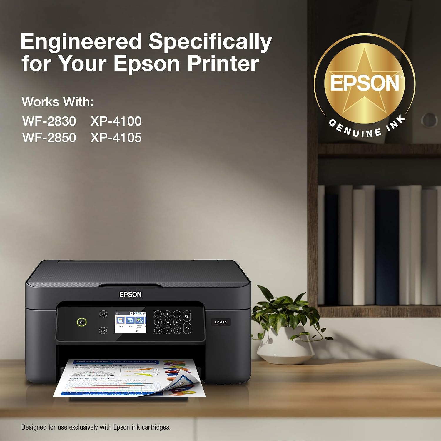 Epson 212 Claria Ink High Capacity Black & Standard Color Cartridge Combo Pack (T212XL-BCS) Works with Workforce WF-2830, 2850 and Expression XP-4100, 4105