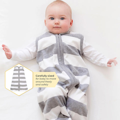 Burt's Bees Baby Infant Wearable Blanket, Organic Cotton Unisex Beekeeper - Light Weight 0.5 TOG or Medium Weight 1.5 TOG