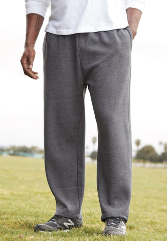 KingSize Fleece Open-Bottom Sweatpants