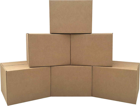 Large Moving Boxes 20'' x 20'' x 15'' (Pack of 6), Corrugated Cardboard Boxes for Packing, Shipping & Moving