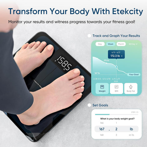 Etekcity Smart Scale for Body Weight, Body Fat and BMI, FSA Eligible