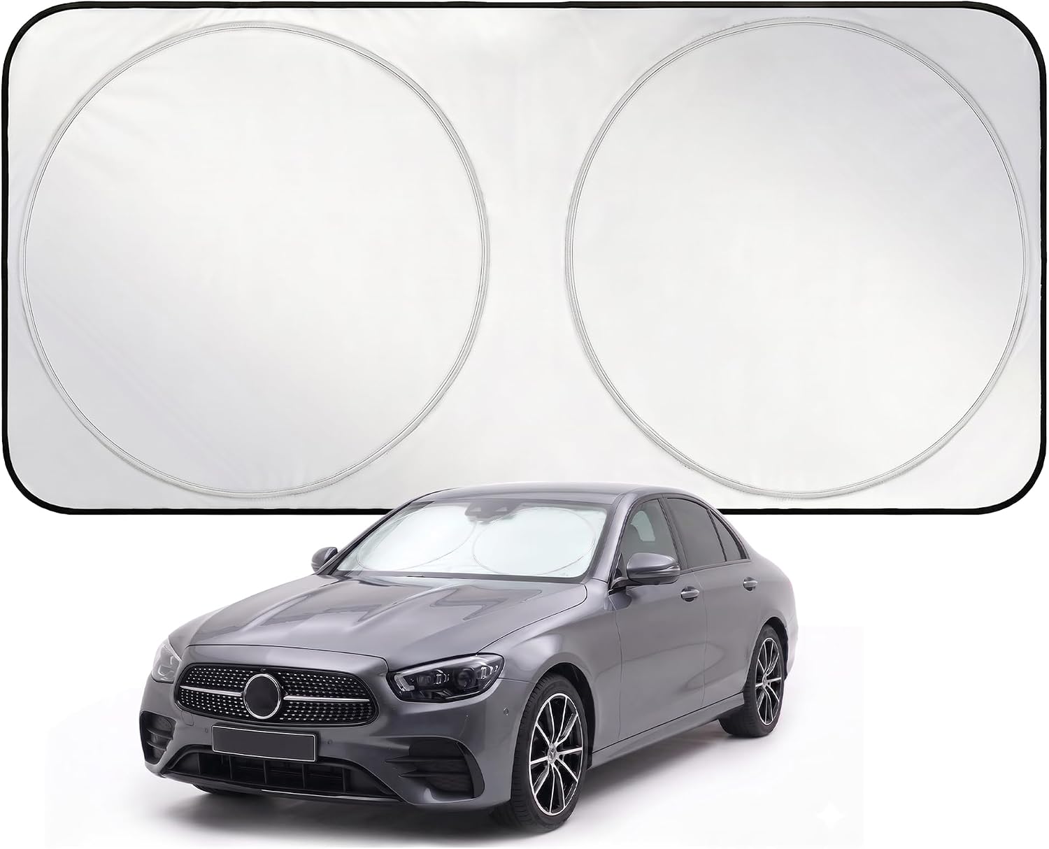 EzyShade Car Windshield Sun Shade. See Vehicle Size-Chart. Medium (M) Size