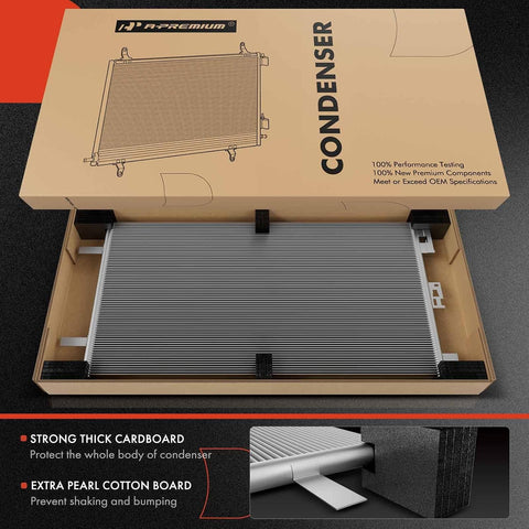 A-Premium Air Conditioning Condenser Compatible with Chevrolet & GMC