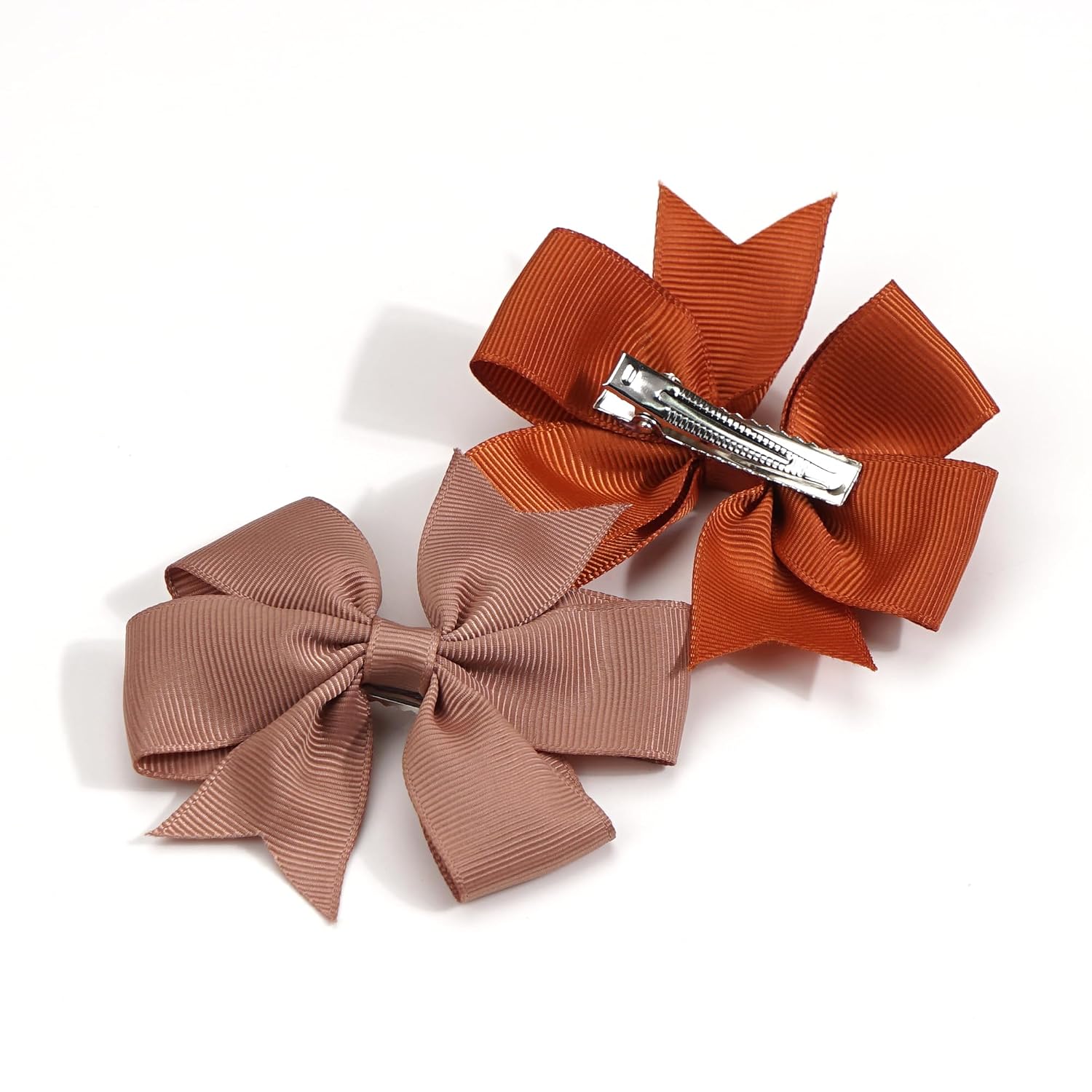 CÉLLOT 70Pcs 3 Inch Boutique Grosgrain Ribbon Pinwheel Hair Bows Alligator Clips for Baby Girls Toddlers Teens In Pairs