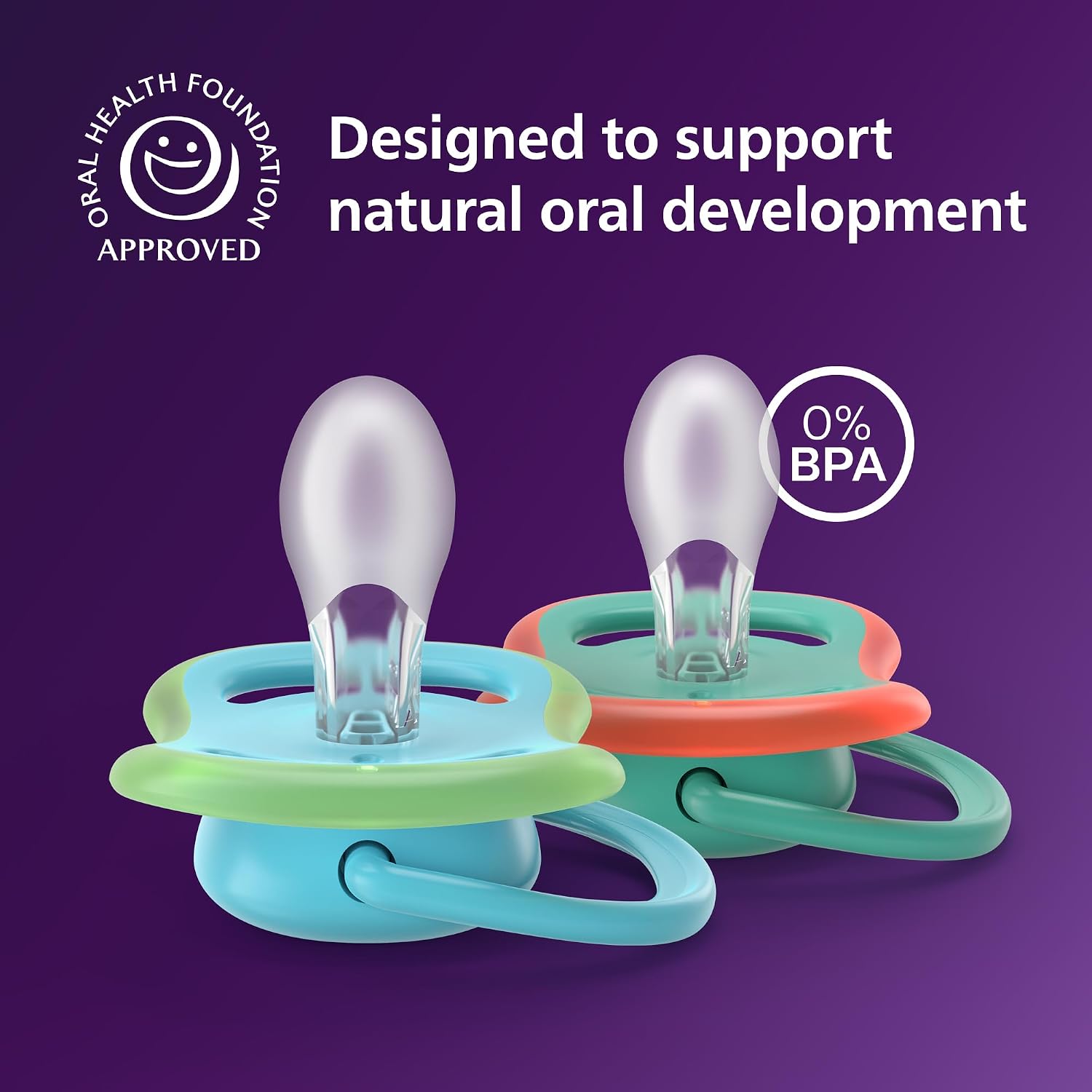 Philips Avent Ultra Air Baby Pacifier for 6-18 Months, BPA-Free, 4 Count (Pack of 12)