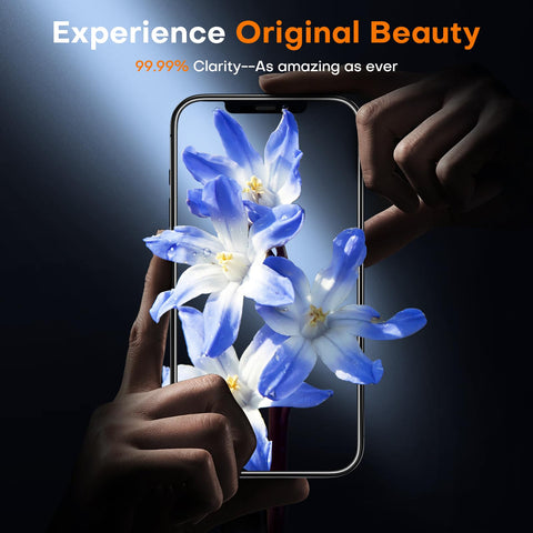 TOCOL for iPhone 12 Screen Protector [Military Grade Shatterproof] HD Tempered Glass for iPhone 12 Full Coverage Screen Protector, Anti-Fingerprint, Easy Installation, 2 Packs