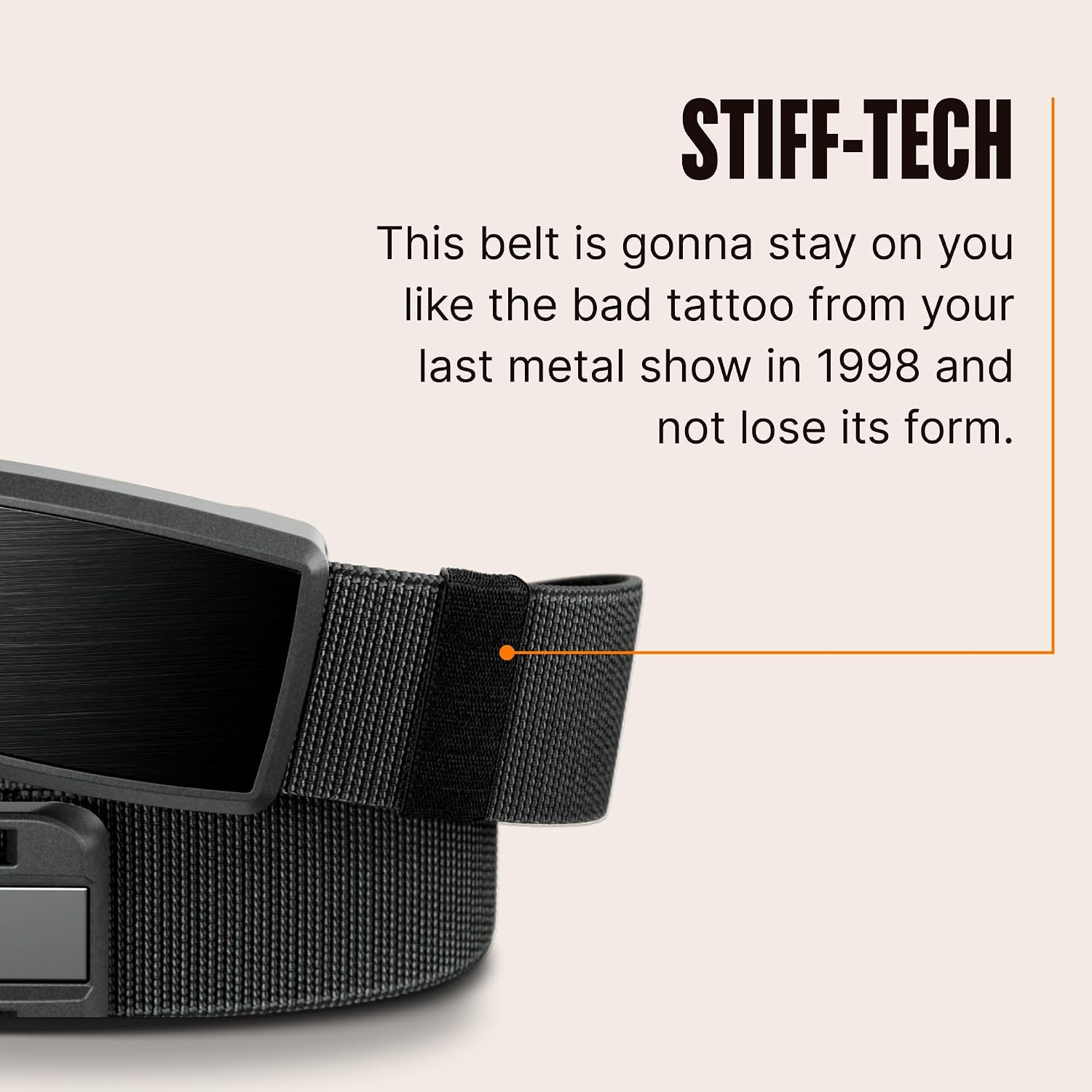 Groove Life Groove Belt Low Profile Magnetic Stretch Belt for Men