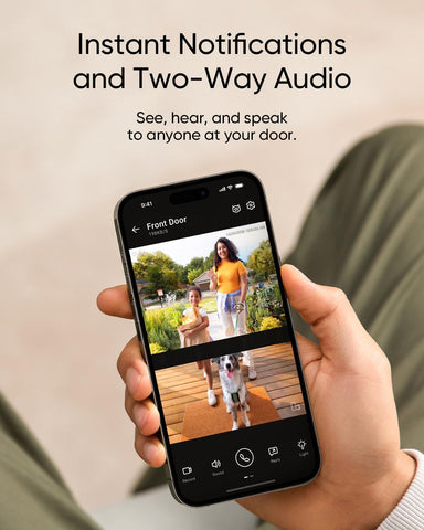 eufy Security Video Doorbell E340, Dual Cameras, 2K FHD