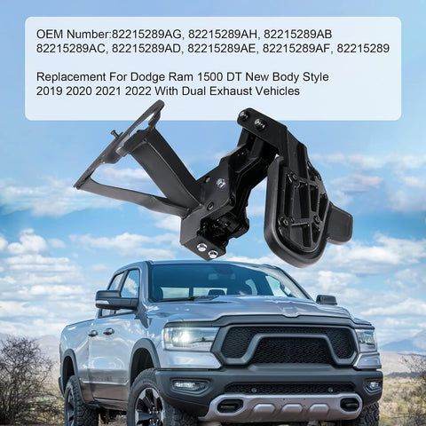 JDMSPEED New Rear Bed Step Retractable Bumper Step Replacement for Dodge Ram 1500 DT Dual Exhaust Vehicles 2019 2020 2021 2022 (New Body Style) Replaces 82215289AG 82215289AH