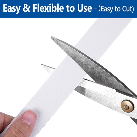 Kikerike Self Adhesive Foam Tape Weatherstrip 1/2in x 1/2in x 16.5Ft High Density Foam Insulation Strips Seal Weather Stripping with Strong Adhesive for Door and Window Sound Isolation Soundproofing