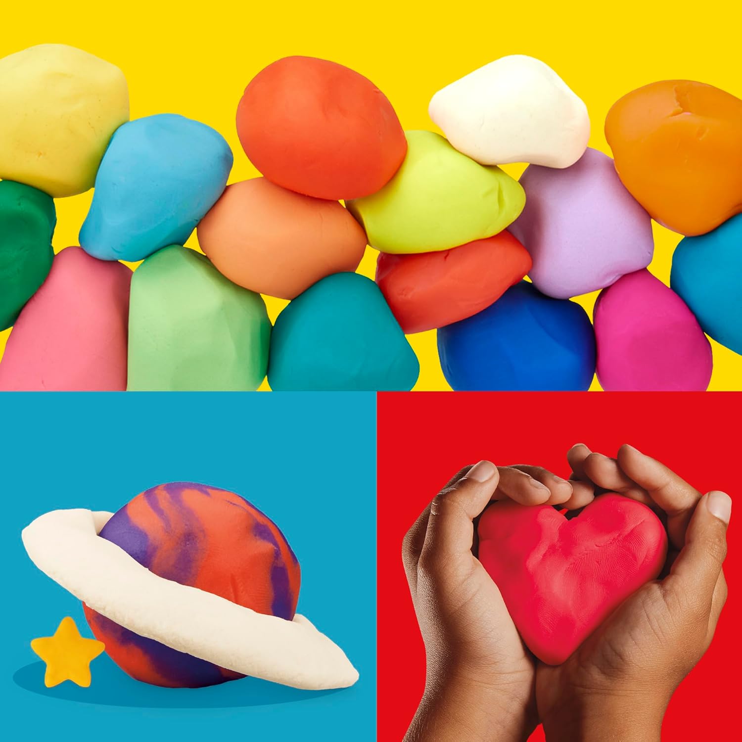 Play-Doh Jewel Colors Bulk 12-Pack of 4-Ounce Cans