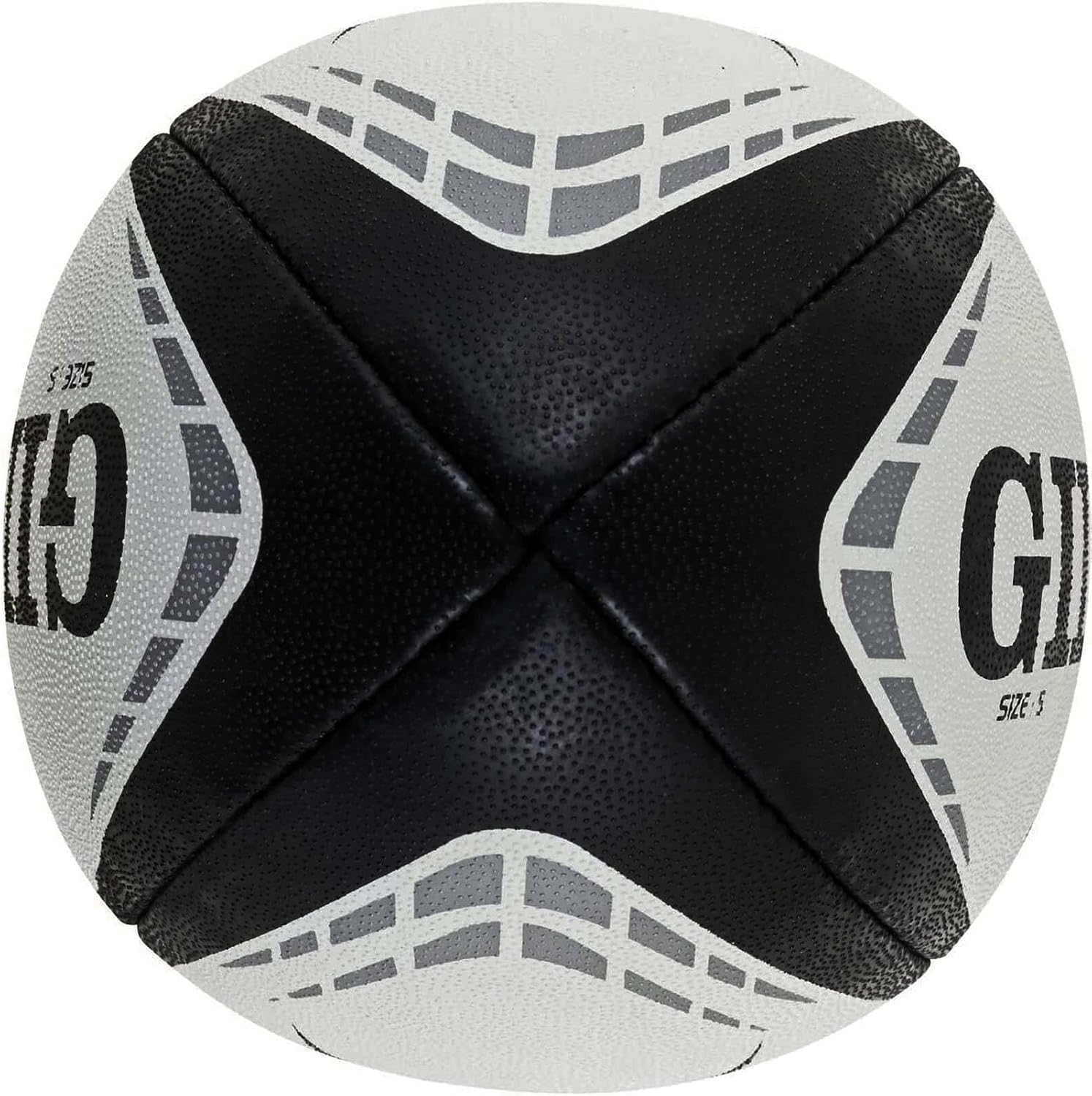 Gilbert G-TR4000 Rugby Training Ball – Hand Stitched with Patented Triangular Grip – Durable 3-Ply Waterproof Surface for College & Club Practice