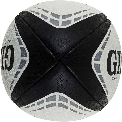 Gilbert G-TR4000 Rugby Training Ball – Hand Stitched with Patented Triangular Grip – Durable 3-Ply Waterproof Surface for College & Club Practice