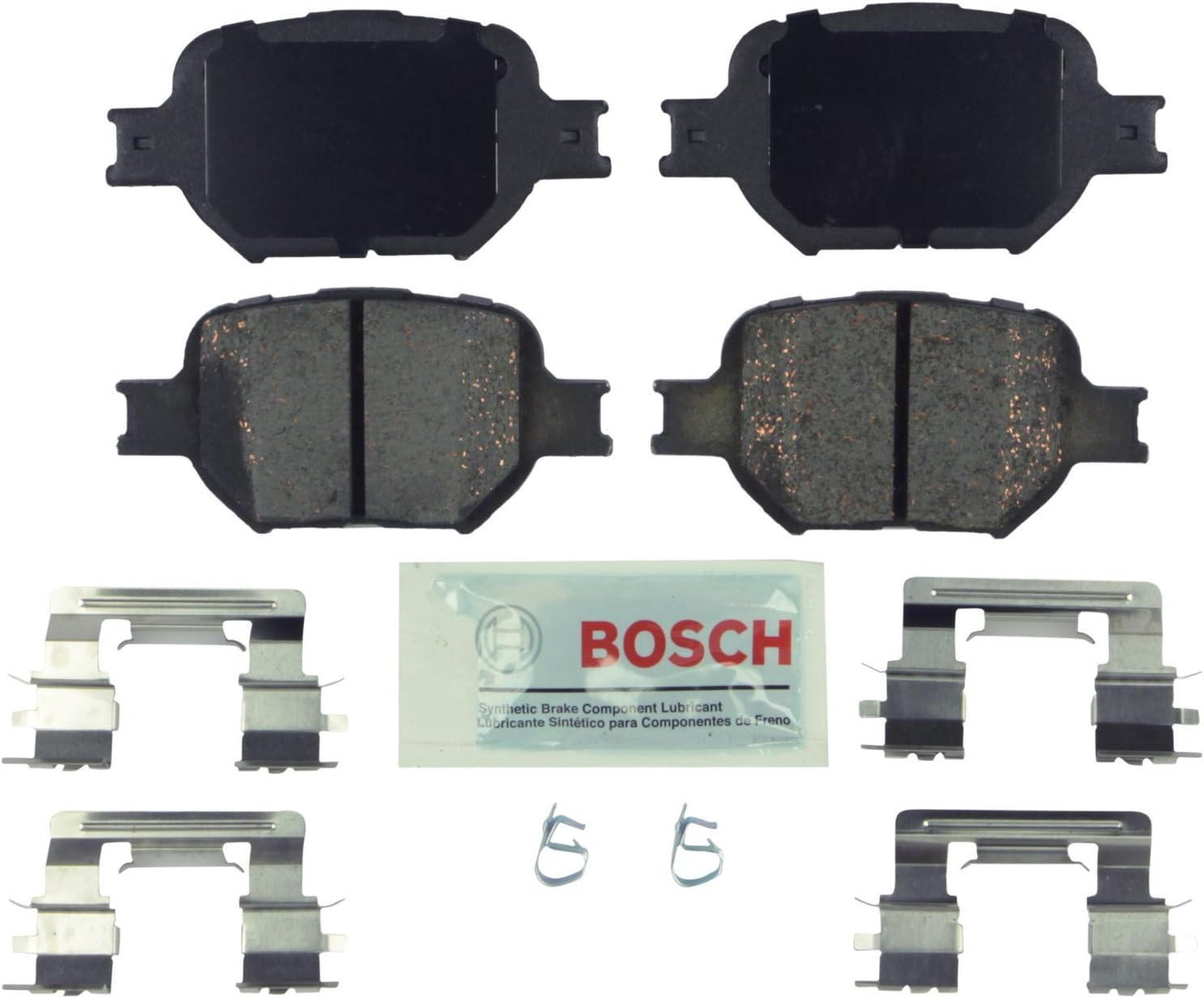 BOSCH BE817H Blue Ceramic Disc Brake Pad Set with Hardware - Front